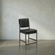 Astor 40.5 inch Steel Gray Powder Coat and Ebony Black Counter Chair