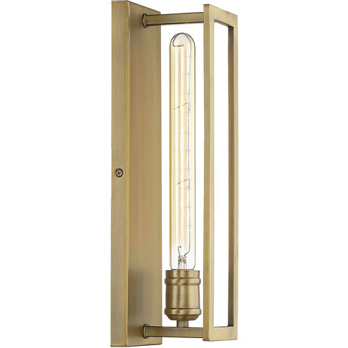 Clifton 1 Light 4.5 inch Warm Brass Wall Sconce Wall Light, Essentials