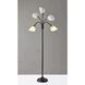Sophia 67 inch 60.00 watt Black with Antique Brass Accents Floor Lamp Portable Light, Simplee Adesso
