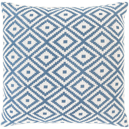Kanga 18 X 18 inch Dark Blue/Medium Gray/Cream Pillow Kit, Square