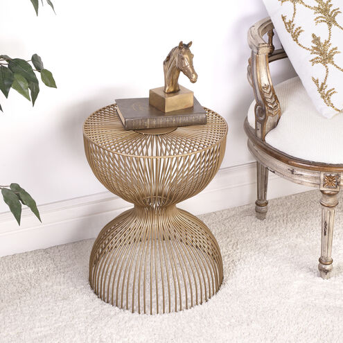 Nicholas Gold Metal End or Side Table