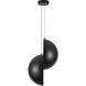 Void 15.75 inch Black Pendant Ceiling Light