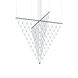 Constellation Galaxy Matrix LED 58 inch Bright Satin Aluminum Pendant Ceiling Light