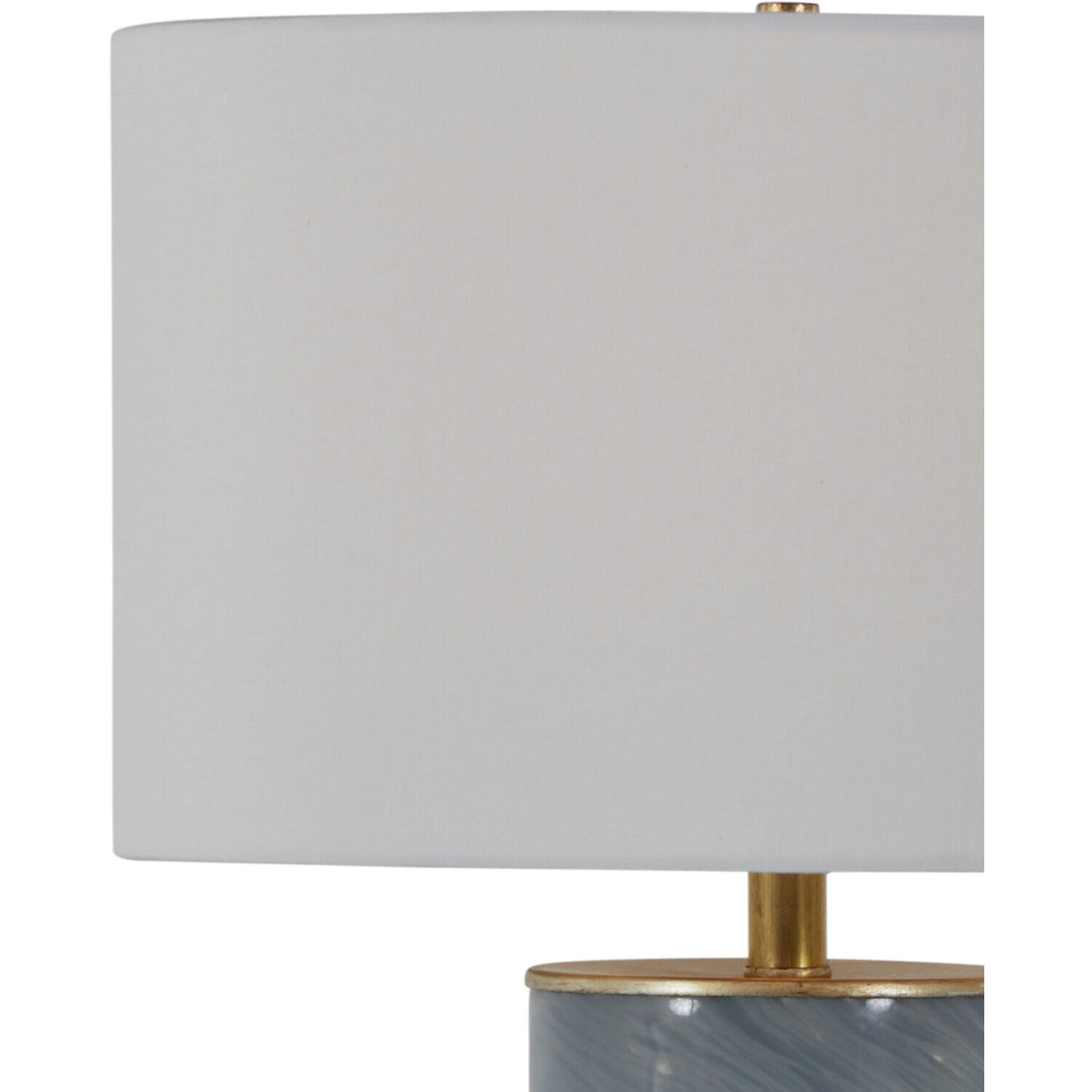 Ellington 28.5 inch Grey Swirled Glass / Champagne Table Lamp Portable Light