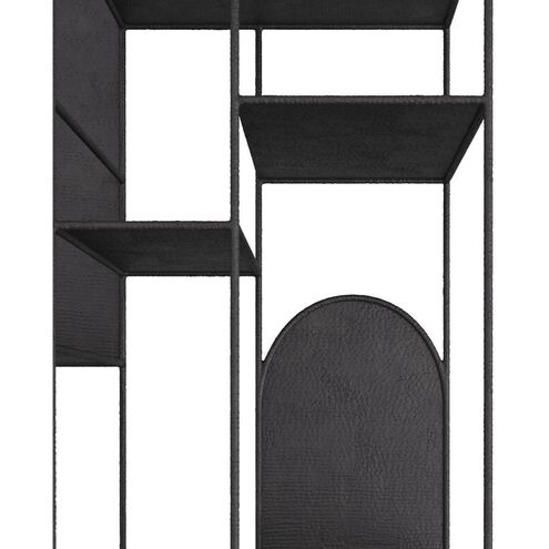 Meson 81 X 35 inch Hammered Natural Iron Etagere