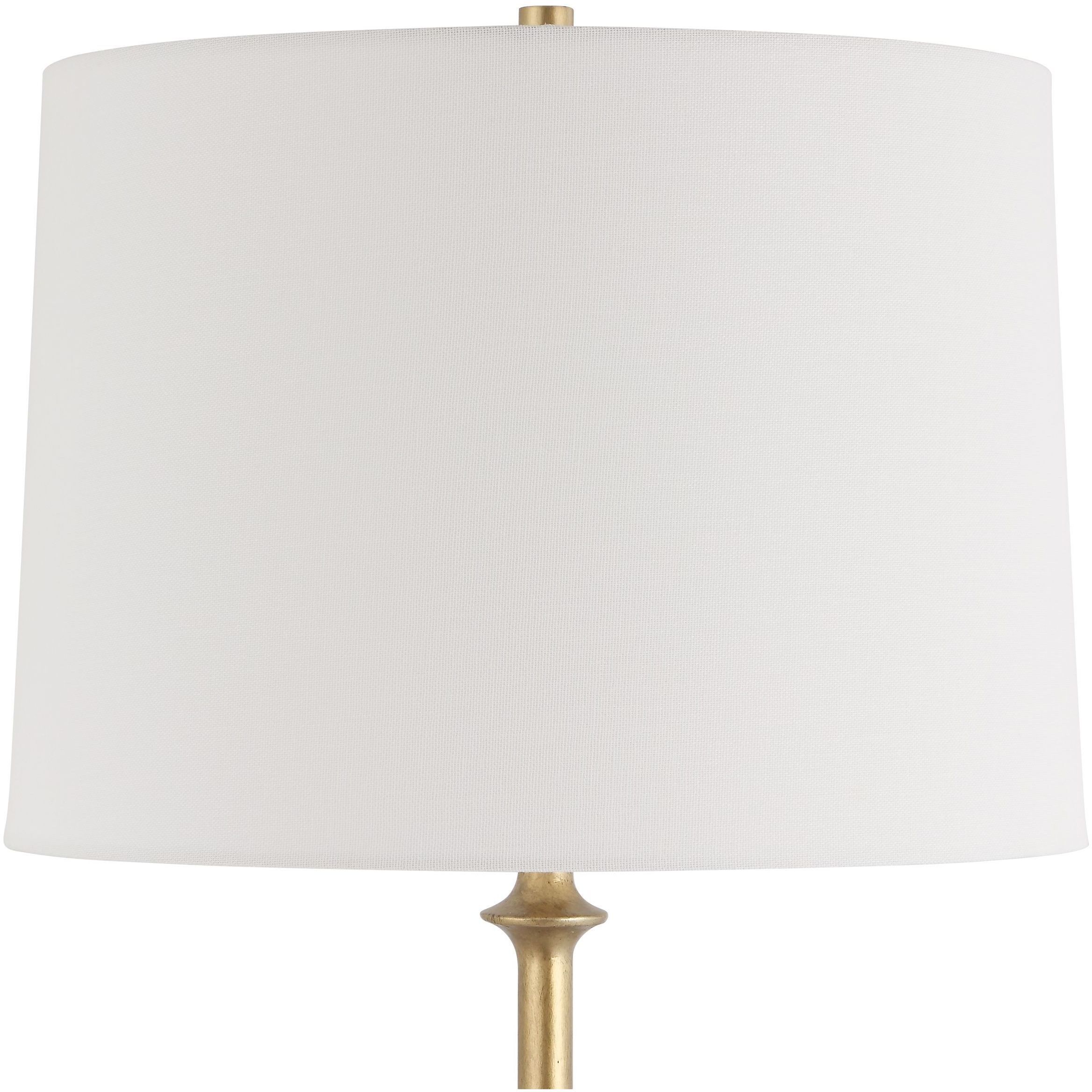 Good As Gold 33.75 inch 150 watt Golden Resin and Crystal with Antique Brass Buffet Lamp Portable Light