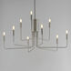 Abner 9 Light 32 inch Satin Nickel Chandelier Ceiling Light