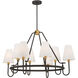 Bellforge 8 Light 38 inch Legacy Brass and Dark Bronze Pendant Ceiling Light