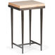 Wick 27 X 16 inch Dark Smoke Side Table in Maple Natural