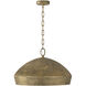 Savari 1 Light 22 inch Artisan Gold Pendant Ceiling Light