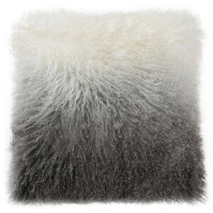 Lamb Fur 22 X 3 inch Grey Pillow in Light Grey