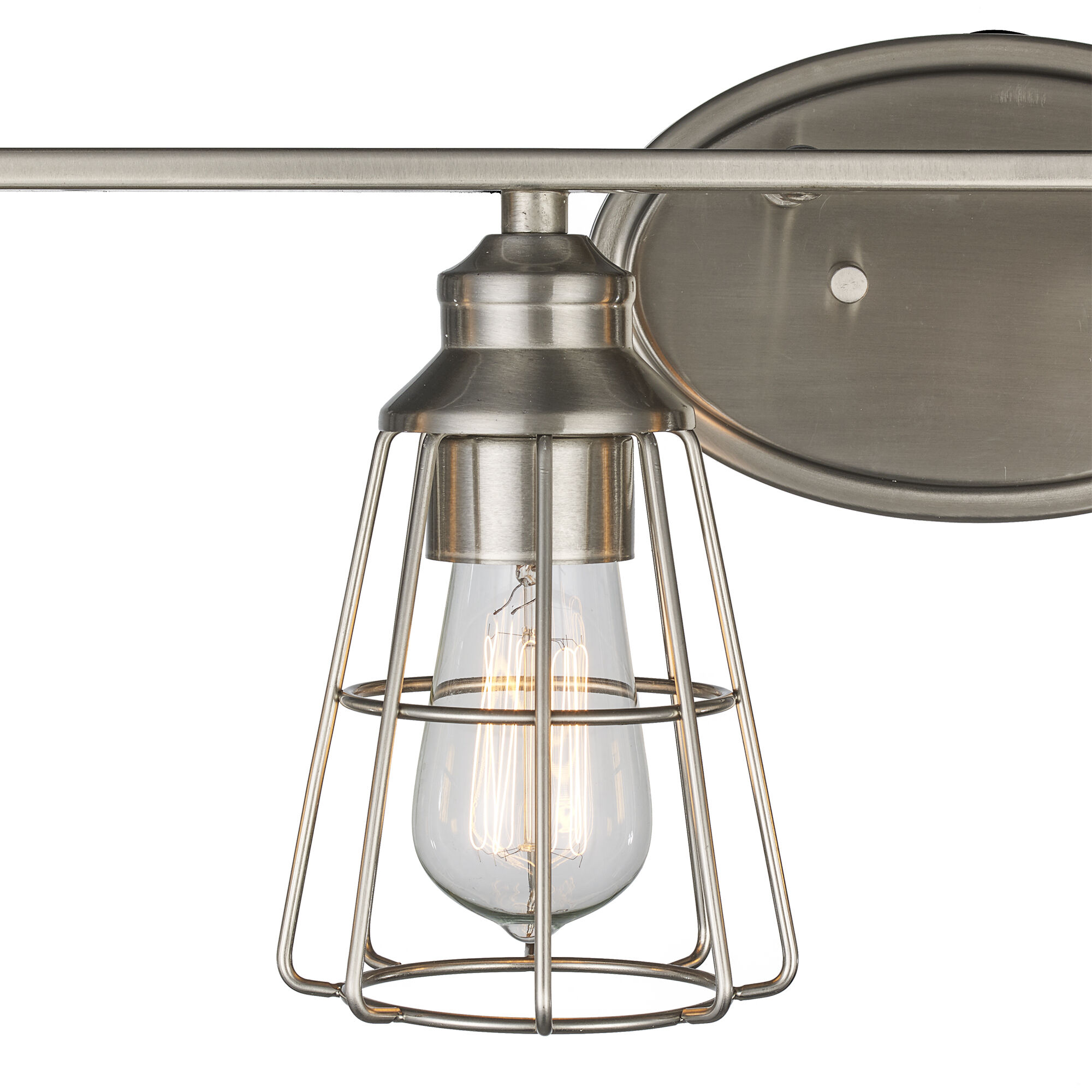 Solution 4 Light 32 inch Brushed Nickel Vanity Bar Wall Light