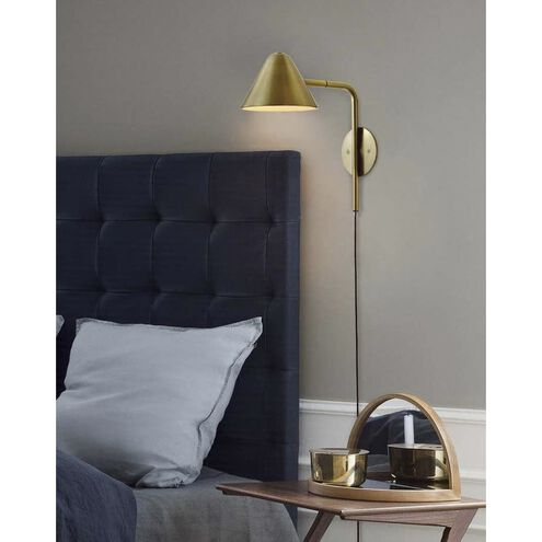 Cove LED 11 inch Brushed Brass Wall Sconce Wall Light