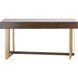 Crafton 60 X 24 inch Mahogany with Satin Brass Desk
