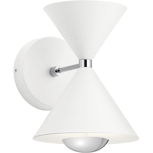 Kordan LED 7.75 inch Matte White Wall Sconce Wall Light