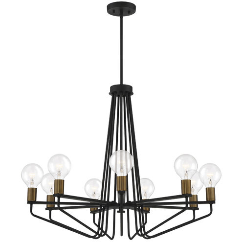 Ravella 9 Light 30 inch Black Chandelier Ceiling Light