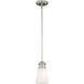 Malie LED 5 inch Satin Nickel Mini Pendant Ceiling Light