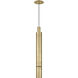 Mick De Giulio Sottile LED Natural Brass Pendant Ceiling Light, Integrated LED