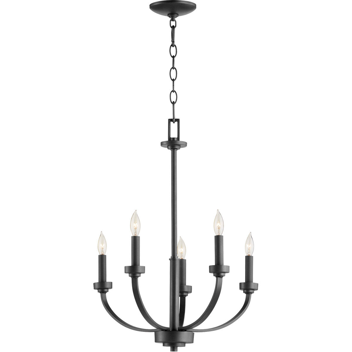 Reyes 5 Light 26 inch Noir Chandelier Ceiling Light