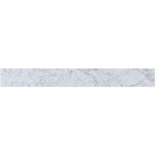 Backsplash 32 X 1 X 4 inch Carrara White Bathroom Vanity Backsplash