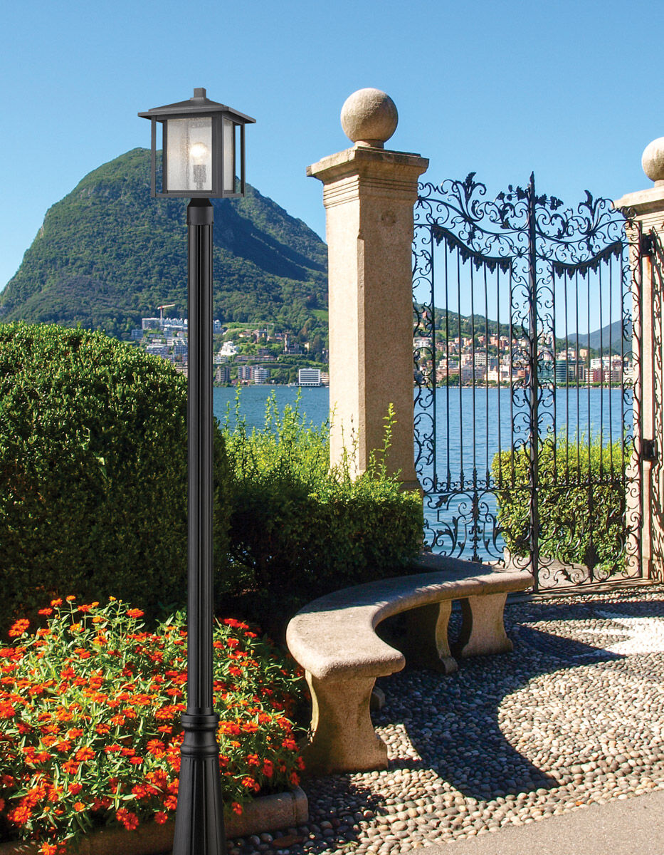 Outdoor Post Black Outdoor Posts + Hardware in 8