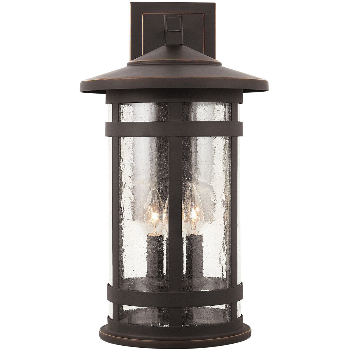 Mission Hills 3 Light 20 inch Oiled Bronze Outdoor Wall Lantern