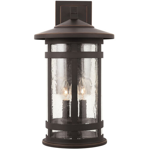 Mission Hills 3 Light 20 inch Oiled Bronze Outdoor Wall Lantern
