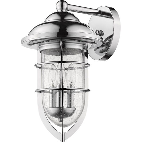Dylan 3 Light 18 inch Chrome Exterior Wall Mount