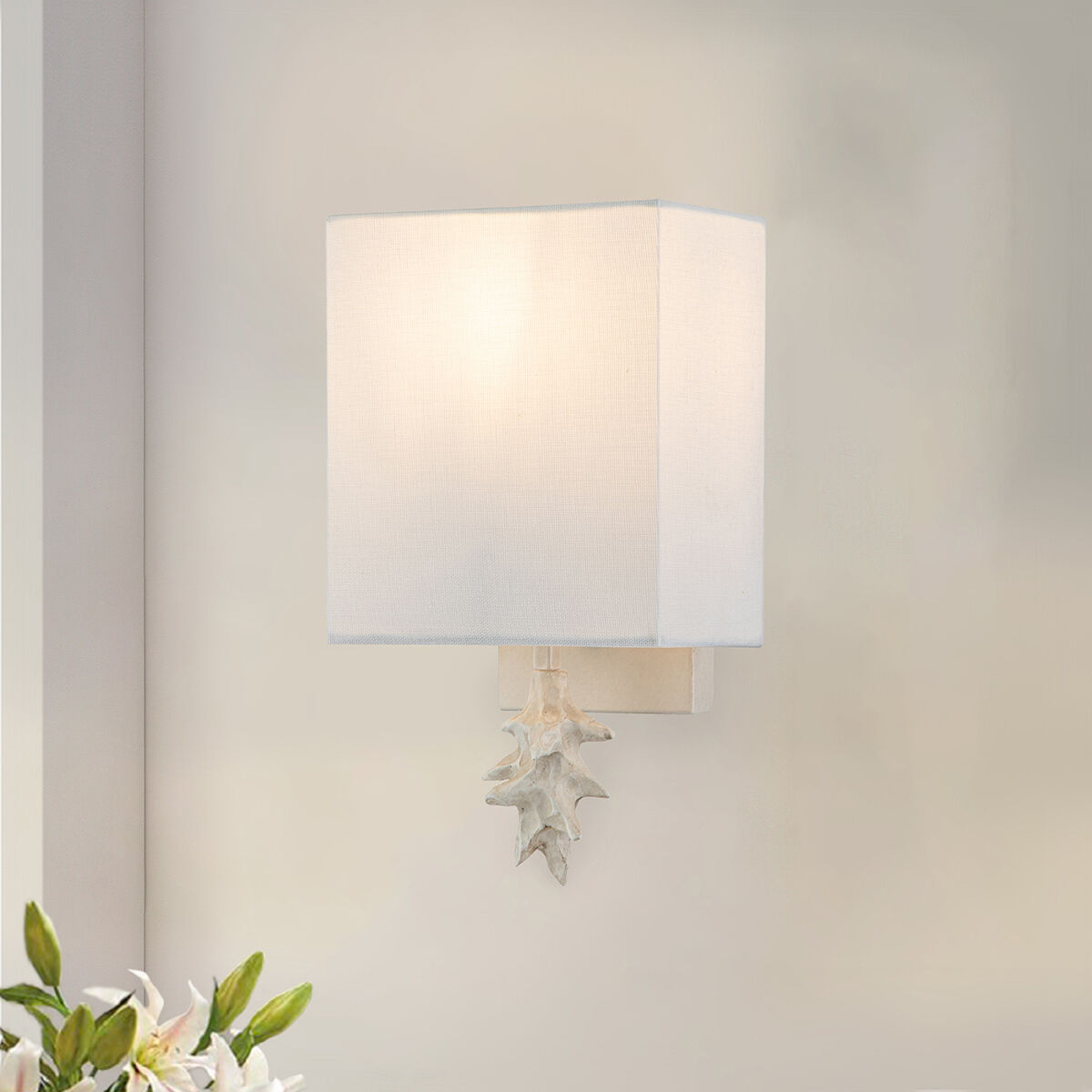 Blanche 1 Light 7 inch Bone White ADA Sconce Wall Light