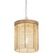 Vannerie 1 Light 12 inch Ecru Single Pendant Ceiling Light