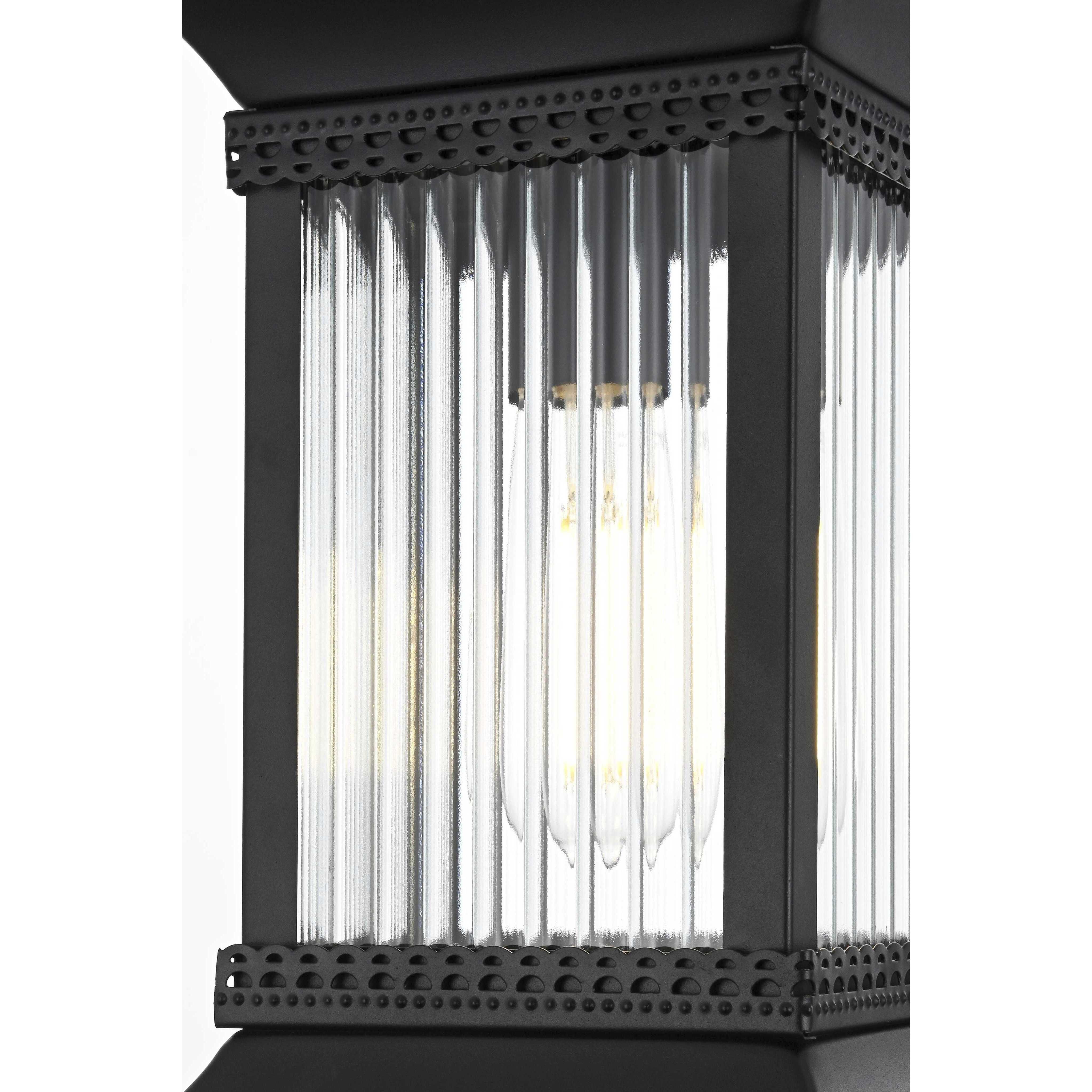 Collins 1 Light 7.5 inch Black Outdoor Pendant