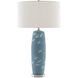 Sylph 34 inch 150.00 watt Pastel Blue/White/Polished Nickel Table Lamp Portable Light