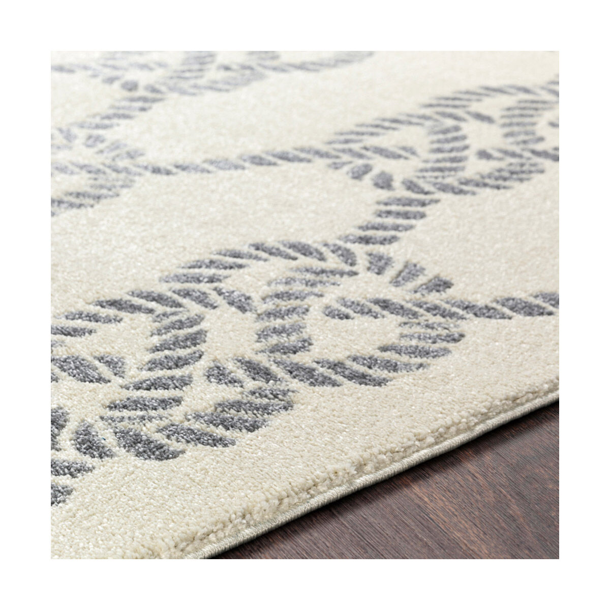 Horizon 87 X 31 inch Medium Gray/Cream Rugs, Runner