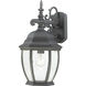 Covington 1 Light 18 inch Black Outdoor Wall Sconce