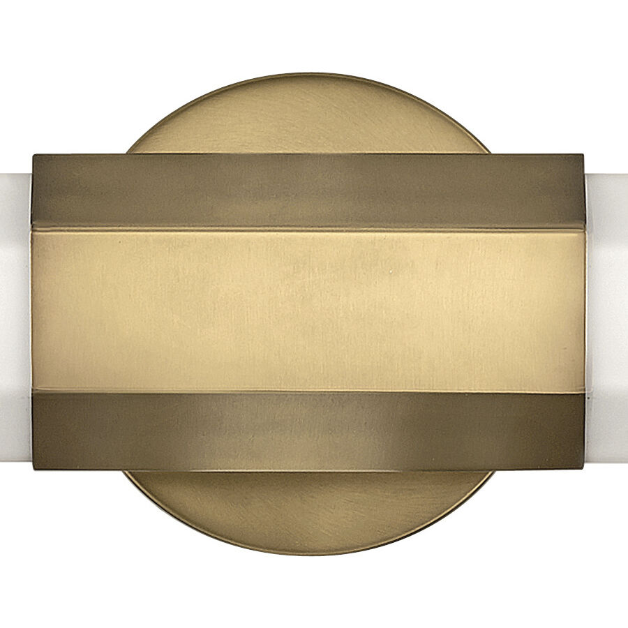 Facet LED 32 inch Heritage Brass Vanity Light Wall Light, Vertical