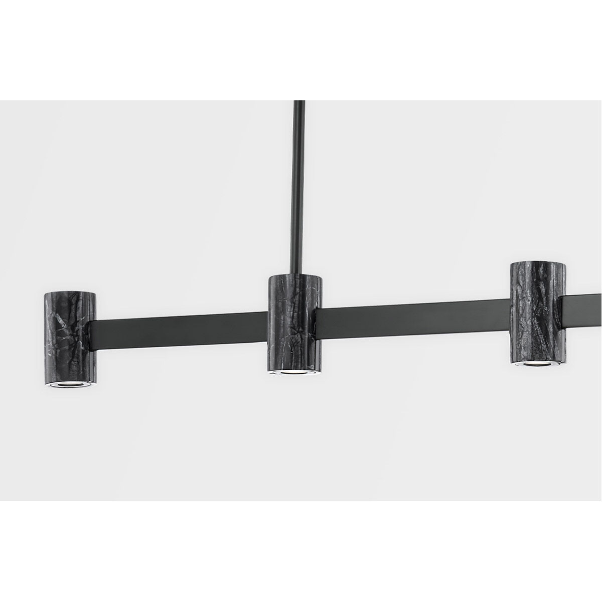Predock LED 57 inch Black Brass Island Light Ceiling Light