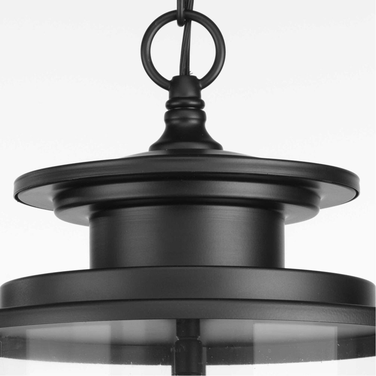 Squire 3 Light 9.88 inch Matte Black Outdoor Hanging Lantern