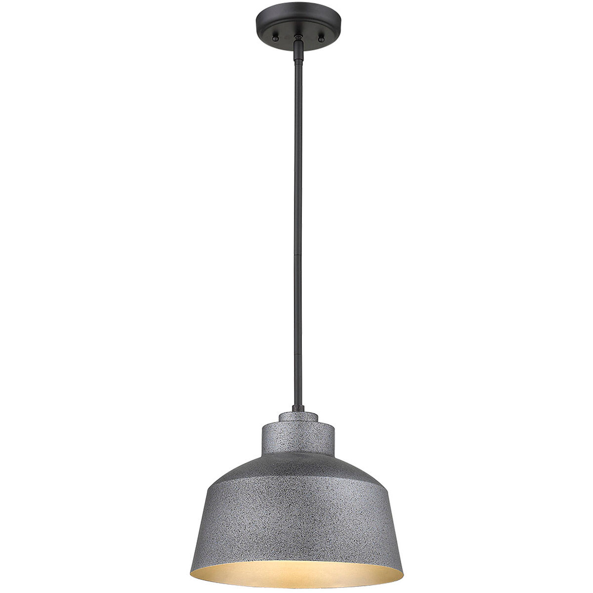 Barnes 1 Light 12 inch Gray Exterior Convertible Pendant