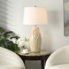 Starlite 32 inch 100 watt Starlite Cream and Off-White Table Lamp Portable Light
