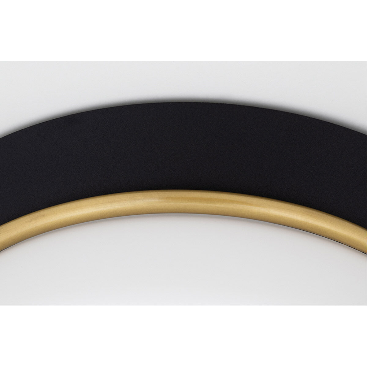 Cath 2 Light 13 inch Aged Brass/Black Flush Mount Ceiling Light