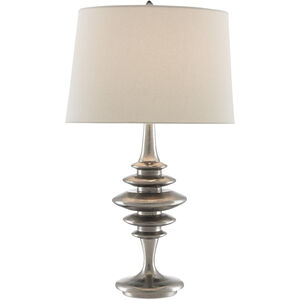 Cressida 32 inch 150 watt Black Nickel Table Lamp Portable Light