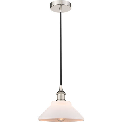 Edison Orwell 1 Light 8 inch Polished Nickel Mini Pendant Ceiling Light