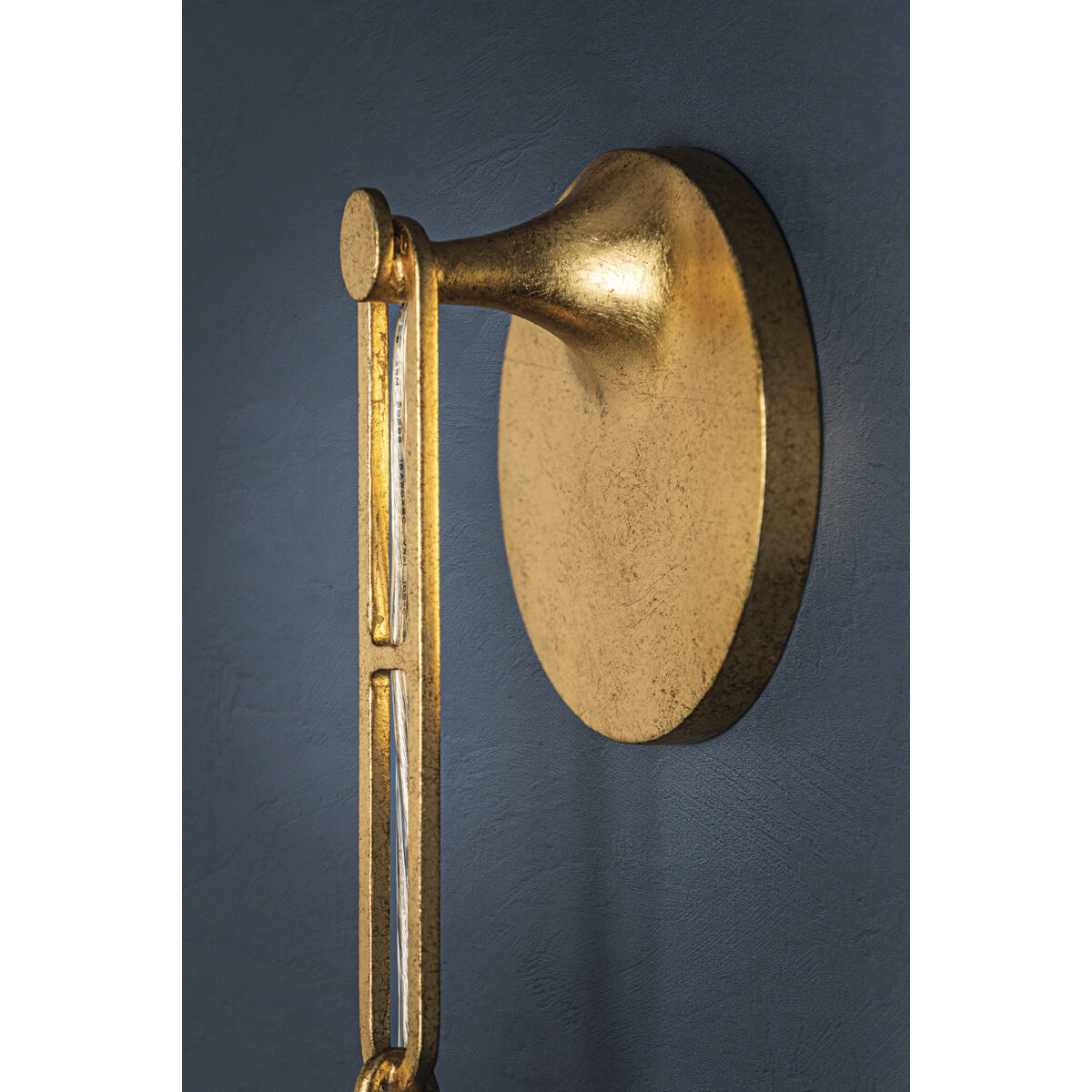 Riviere LED 6 inch Vintage Gold Leaf Wall Sconce Wall Light