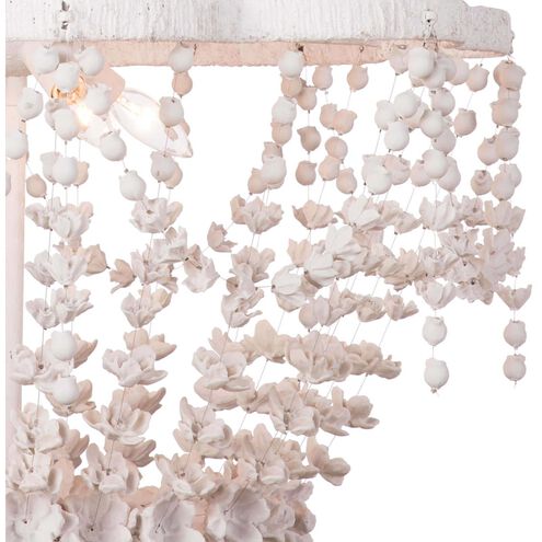 Vanessa 4 Light 27 inch White Chandelier Ceiling Light, Basin