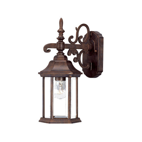 Madison 1 Light 15 inch Burled Walnut Exterior Wall Mount