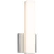 Noble LED 4.25 inch Satin Nickel Vanity Light Wall Light, Indoor