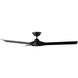 Torque 58 inch Matte Black Downrod Ceiling Fan
