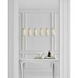 AERIN Fontaine 6 Light 45.25 inch Plaster Linear Chandelier Ceiling Light