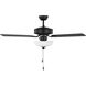 Linden 48 LED 48 inch Midnight Black Ceiling Fan