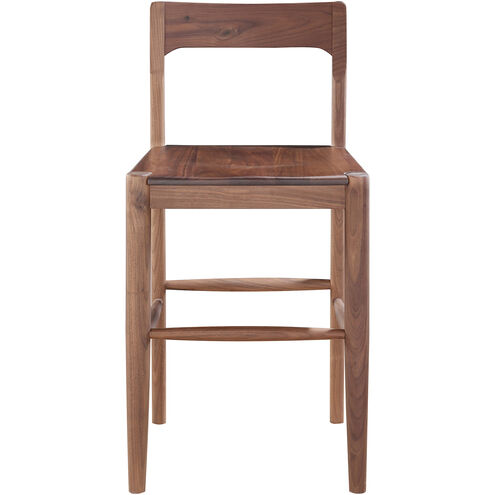 Owing 38 inch Walnut Counter Stool